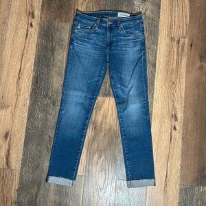 AG Adriano Goldschmied The Prima Rolled Hem Cigarette Jean Size 26 NWOT